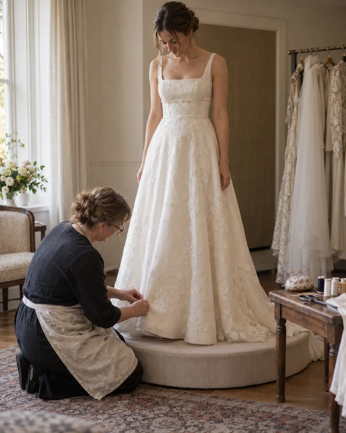 Wedding Dress Front-Hem Alteration Wedding Dress Front-Hem Alteration