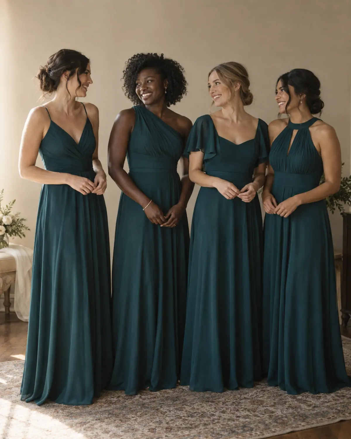 deep-teal-bridesmaid-dresses-skin-tones